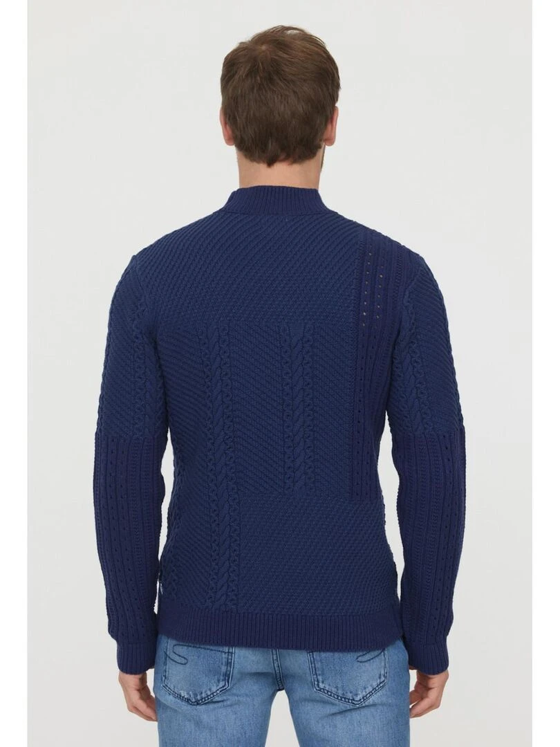Lee Cooper   Pull manches longues coton regular COSMO   Bleu marine