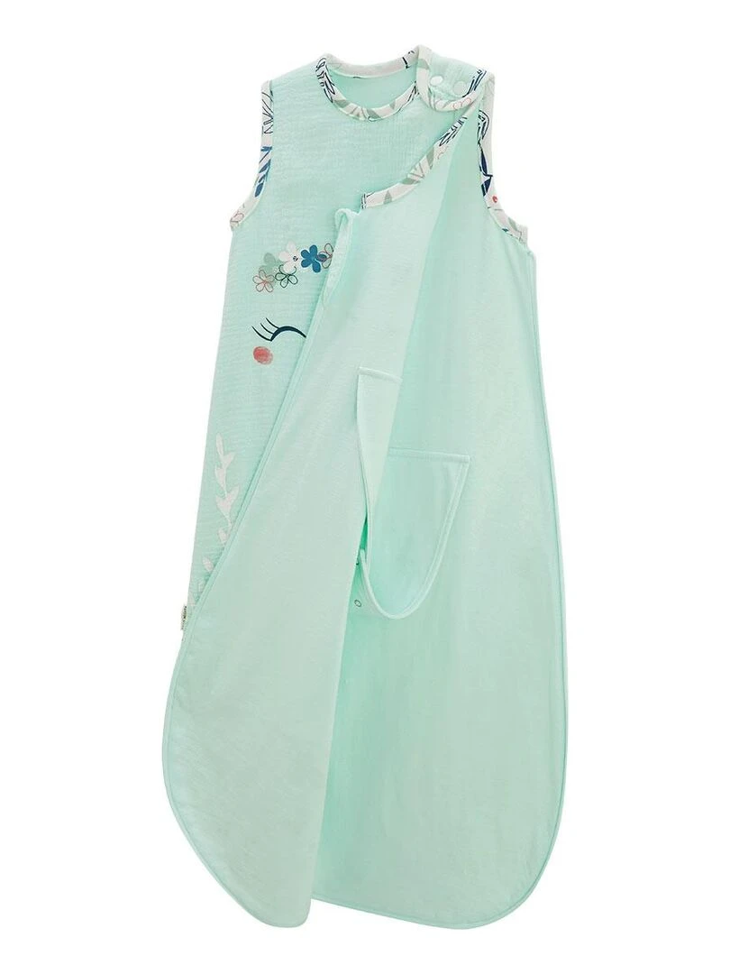 Gigoteuse d'été en gaze de coton Dahlia   Bleu