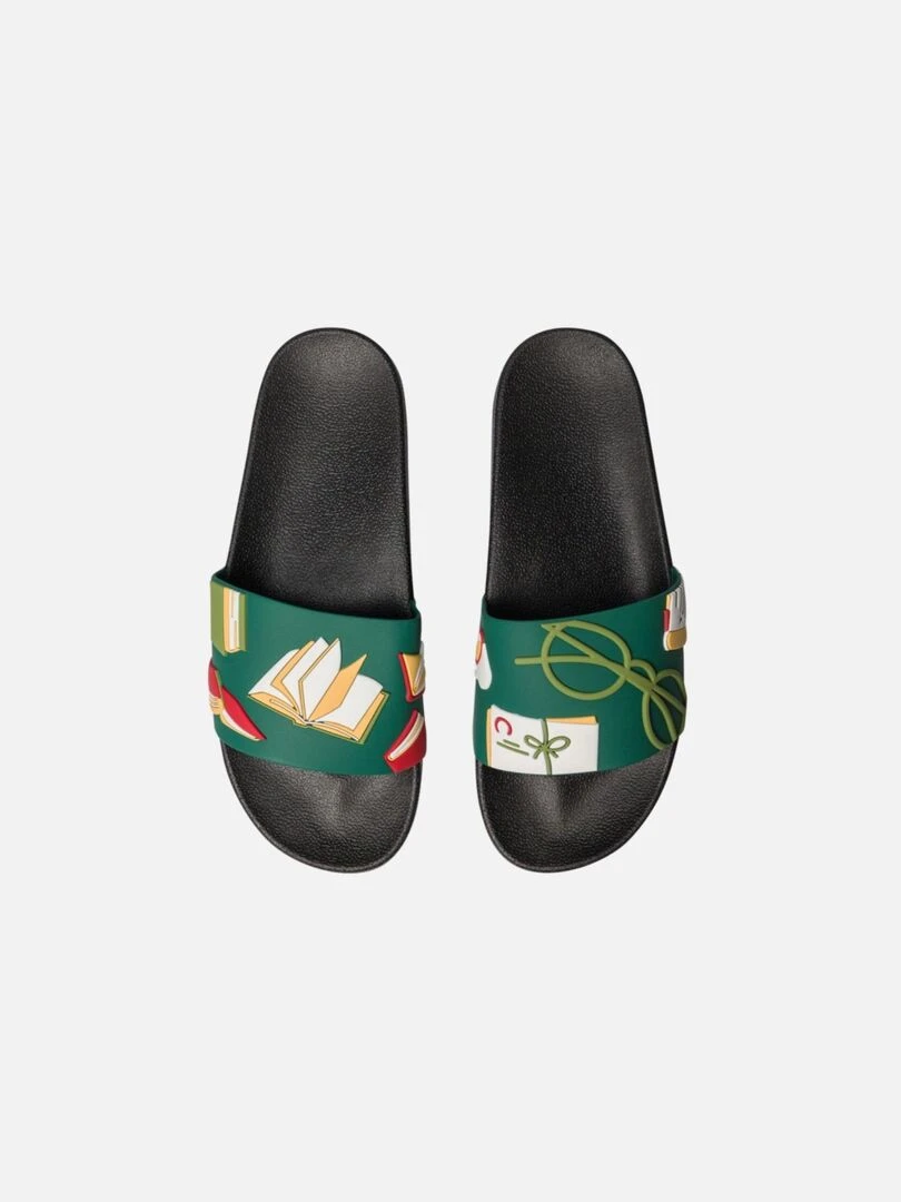 Claquettes Dedoles Bibliophile   Noir Vert