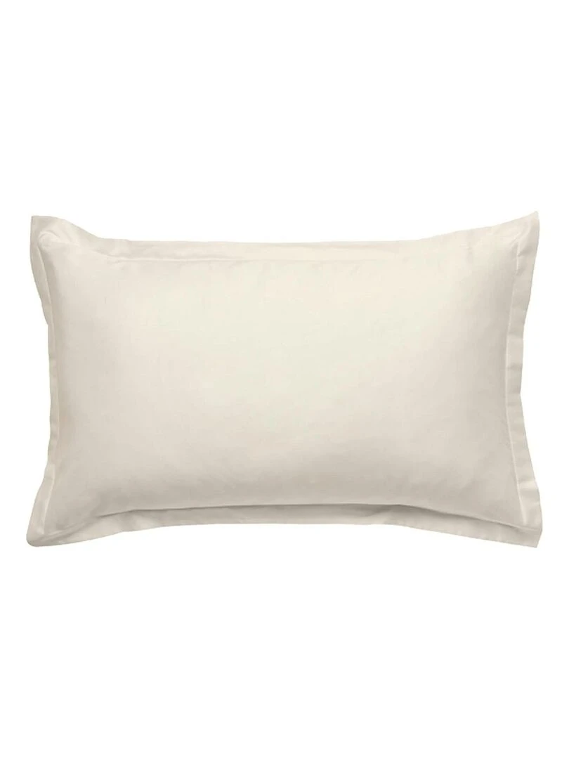 Future Home Lot de 2 taies d'oreiller en coton ivoire 50x70cm Beige