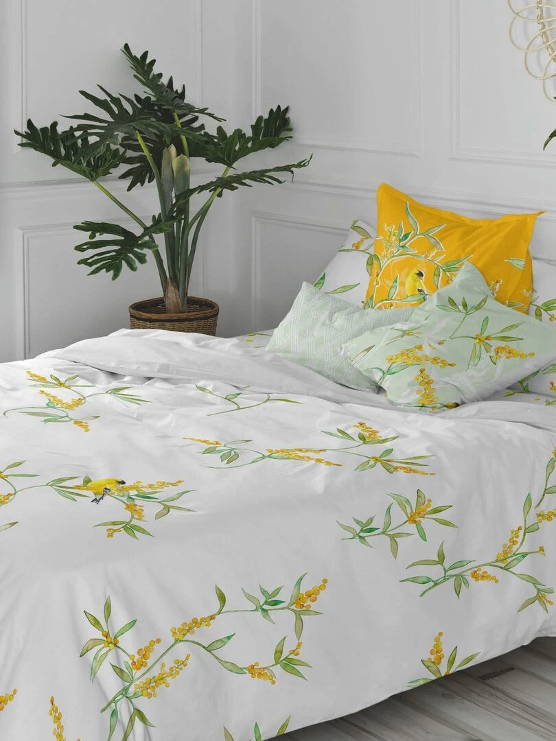 Housse de coussin Corniglia "Happyfriday"   Blanc