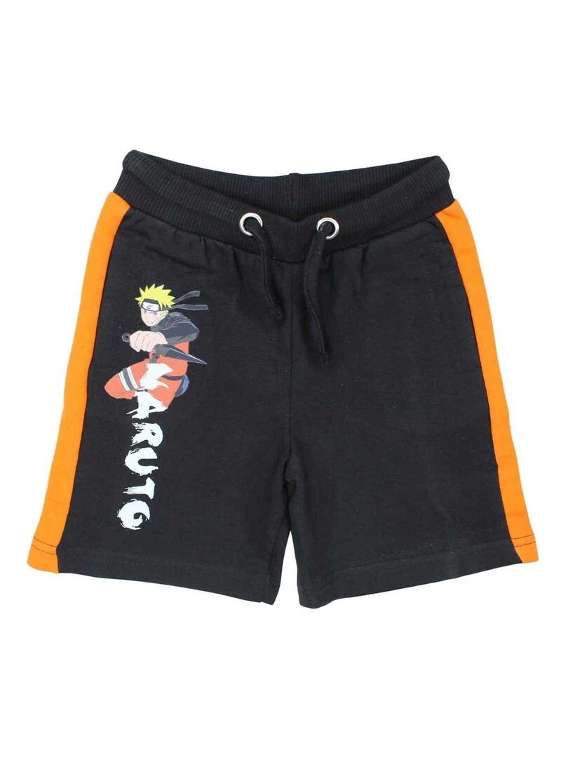 Disney Short garçon imprimé Naruto en coton Noir