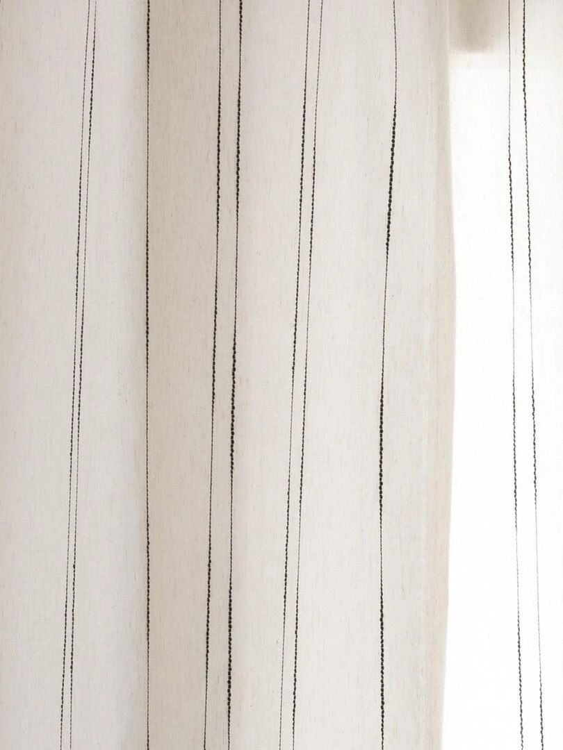 Voilage à rayures au style rétro   Beige