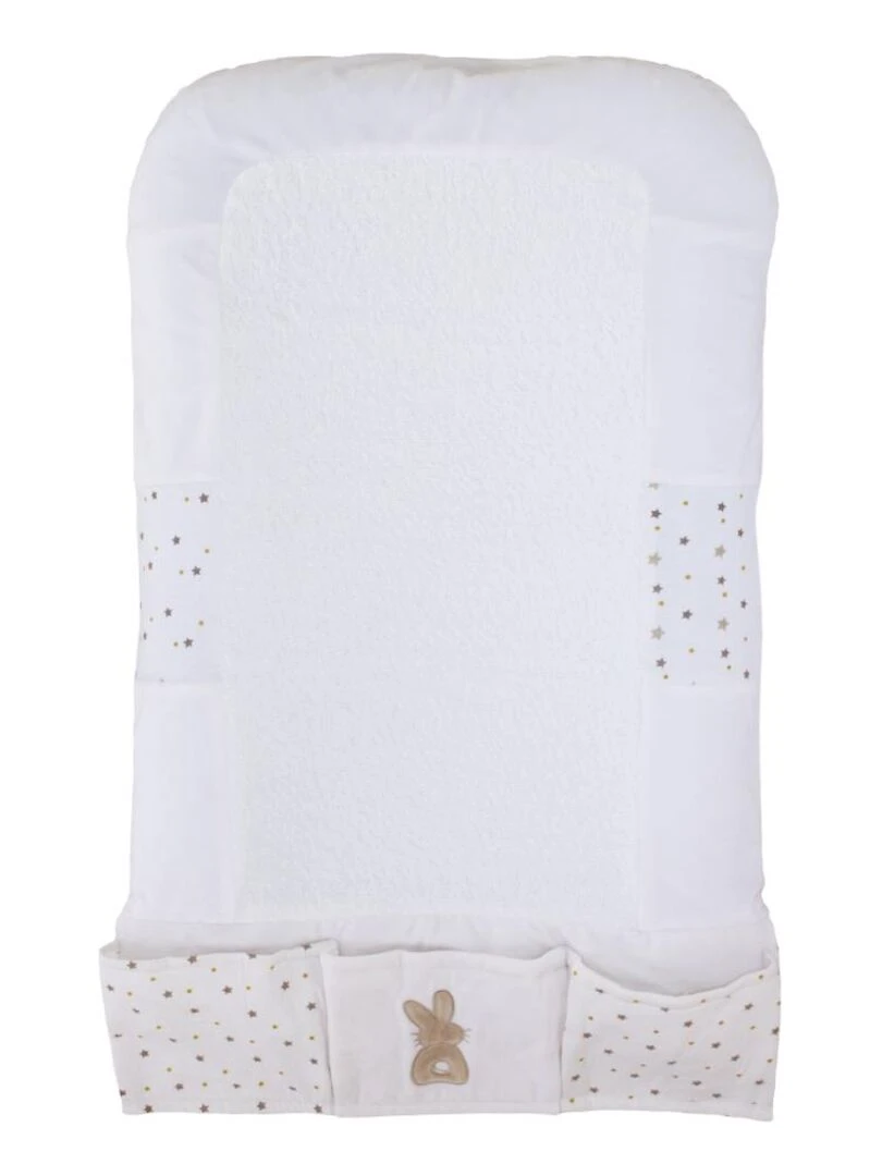 Matelas à langer "ETOILE" LES CHATOUNETS Blanc