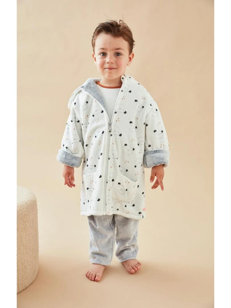Peignoir en velours ours Noukie's Ecru