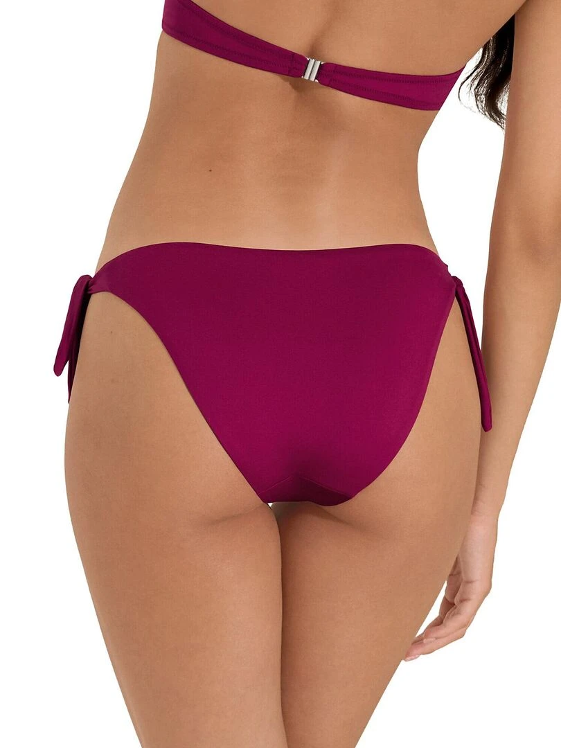 Bas maillot slip de bain à nouettes Palma Violet