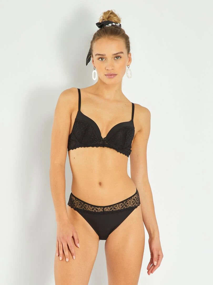 Soutien gorge push up   noir