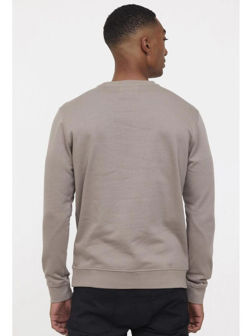Lee Cooper   Sweatshirt manches longues coton regular EDIE   Taupe