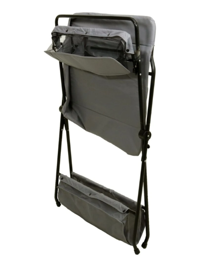 WEBABY Table à langer pliante Noir et Gris Gris