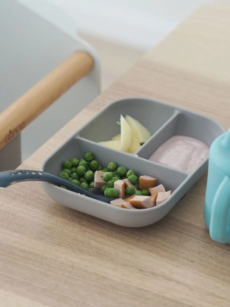 Coffret d'apprentissage en silicone blue (3 pièces) Gris Bleu