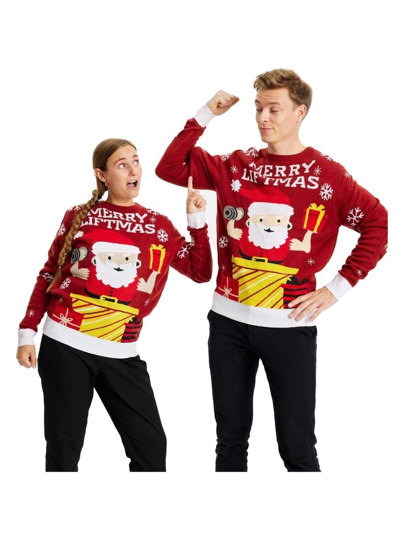 Pull de Noël "L'alter ego"   Rouge