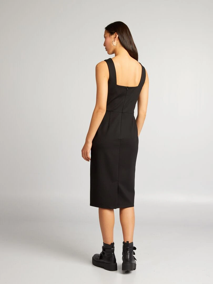 Robe midi   noir