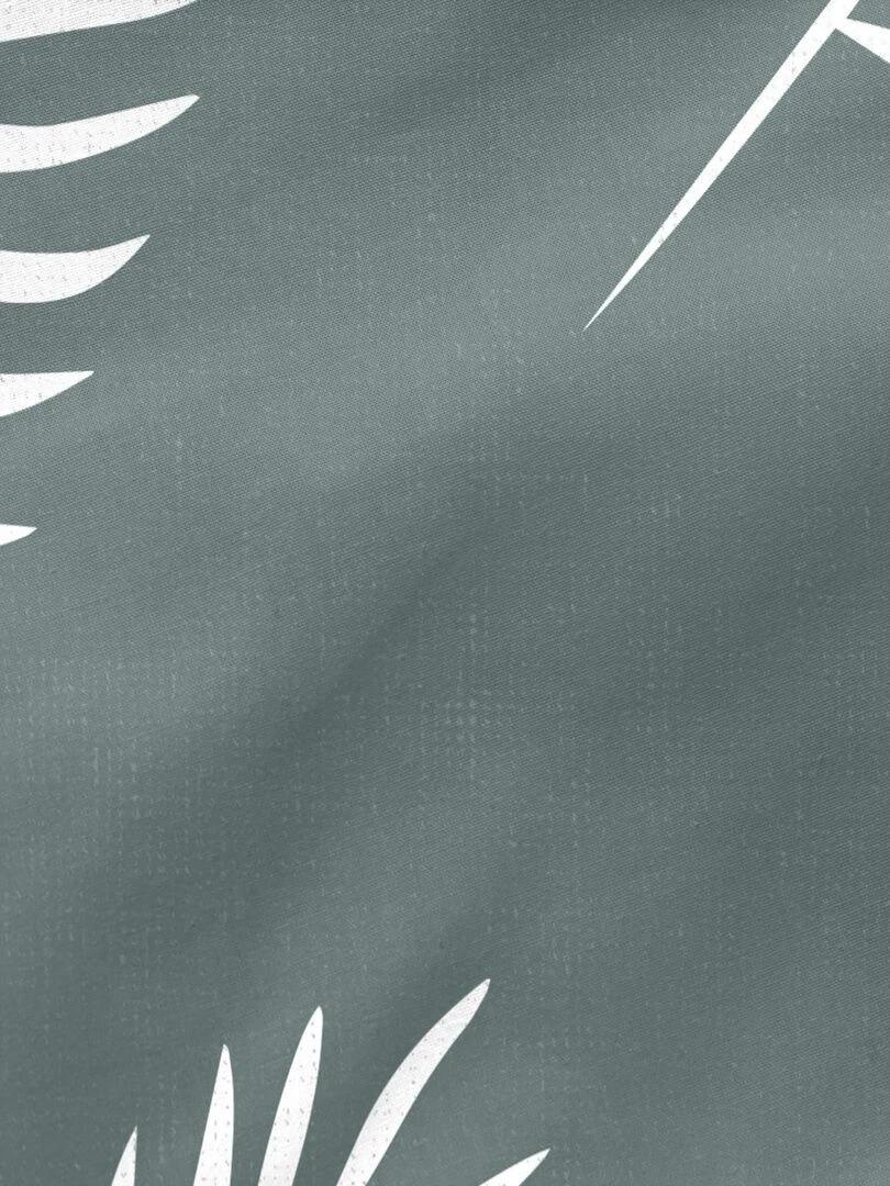 Housse de coussin Foliage mint "Happyfriday"   Blanc