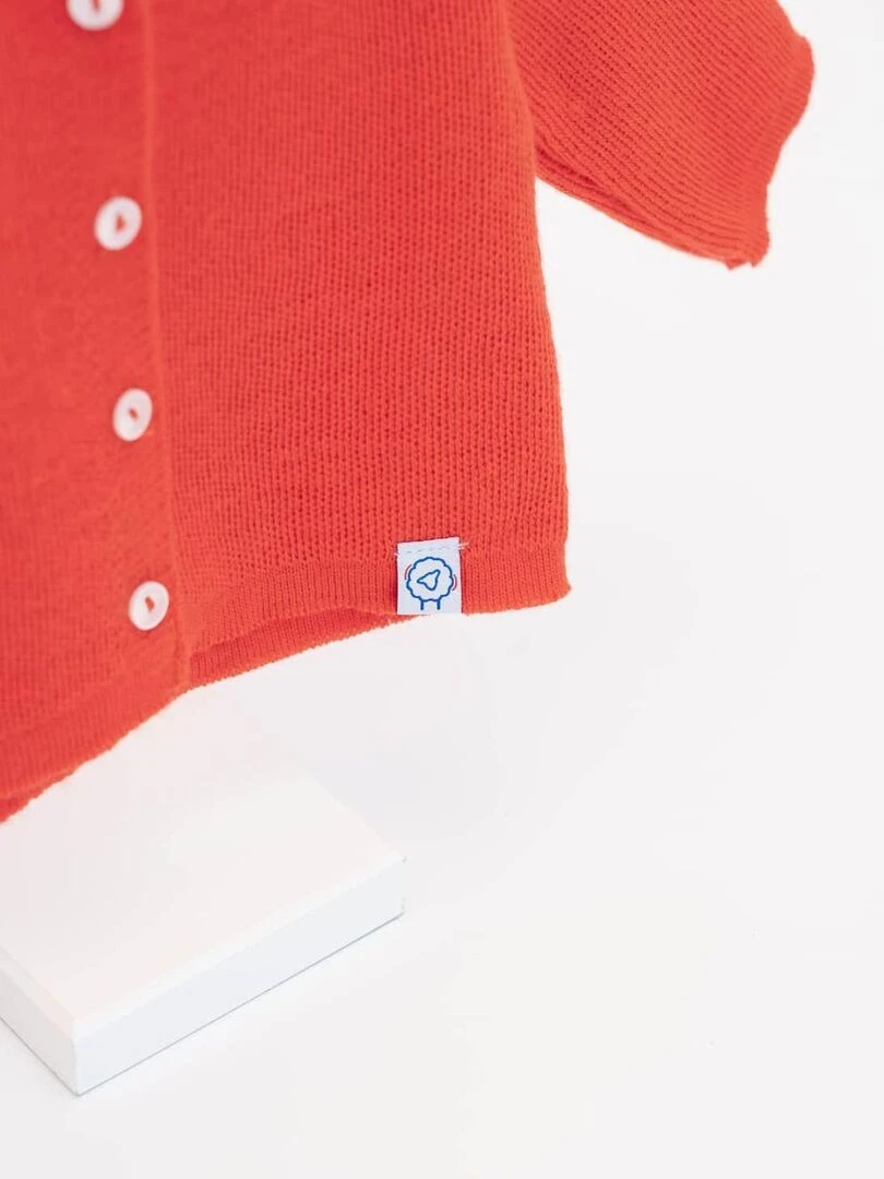 Cardigan Éloi Rouge coquelicot