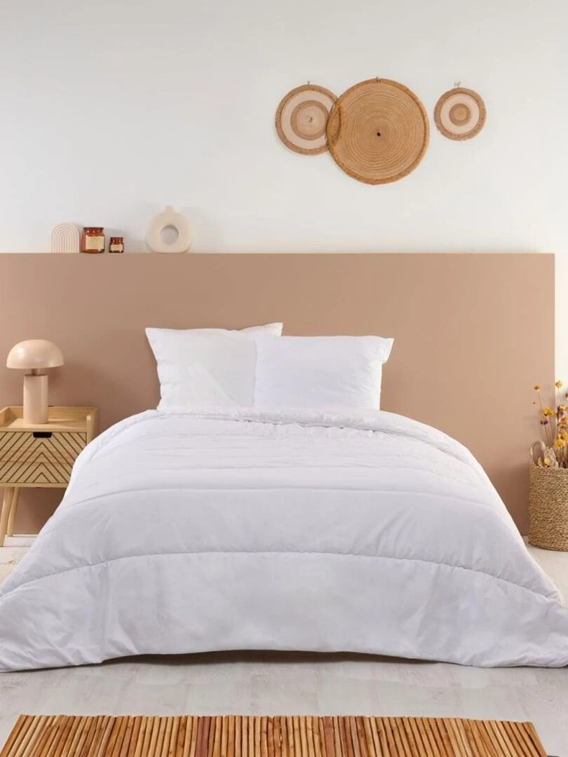 Bleu Câlin Couette ultra légère 150g/m2 Blanc
