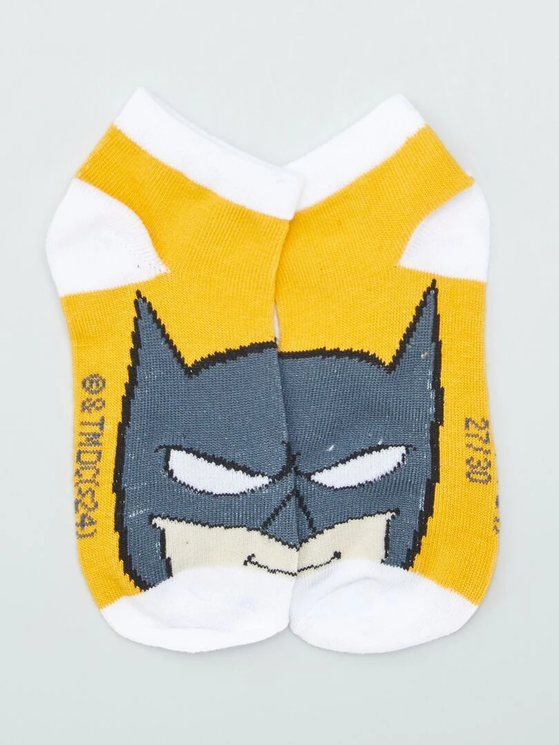 Lot de chaussettes 'Batman'   3 paires   Blanc