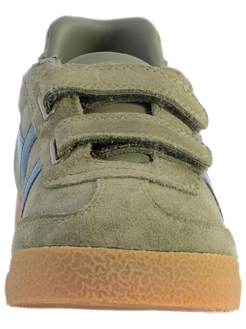 Basket Gola Enfant Harrier Velcro   Vert