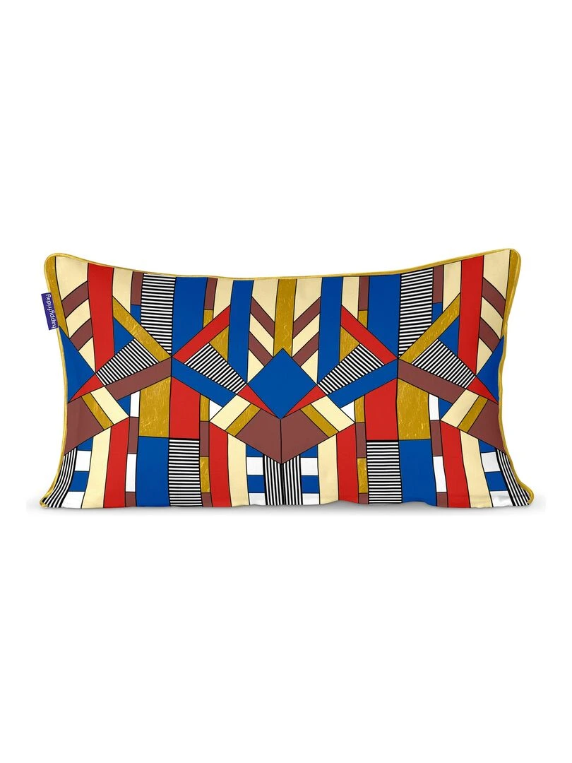 Housse de coussin décoratif Corbusier "Happyfriday" Blanc
