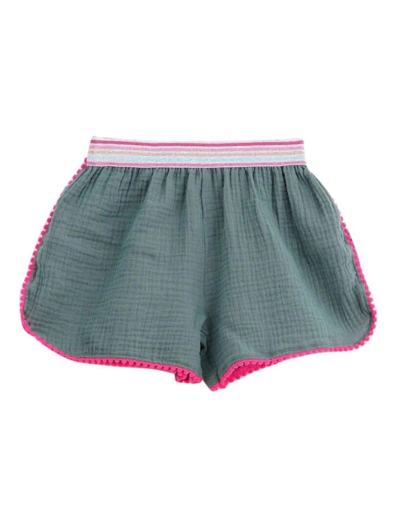 de plage   Tunique + short  Vert Kaki  LOVE   'LA FAUTE A VOLTAIRE'   Vert olive