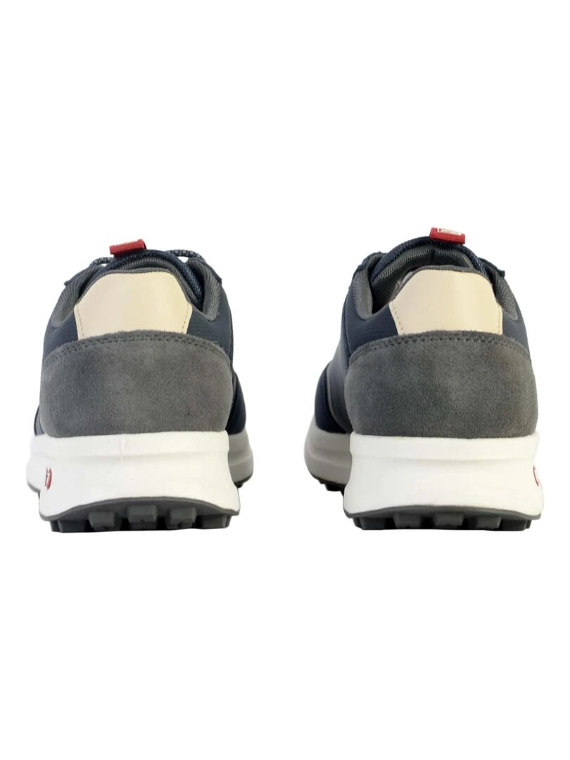 Basket Cuir Napapijri Slate   Bleu