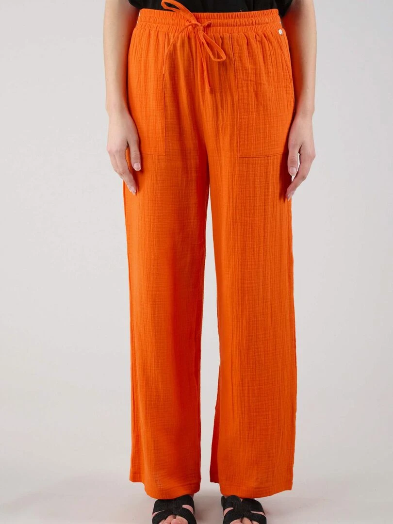 Pantalon décontracté long pour femme 'Deeluxe' Orange