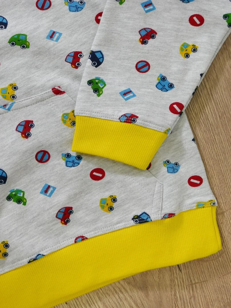 Sweat 'vroum Vroum' 'doo&bo'   Gris