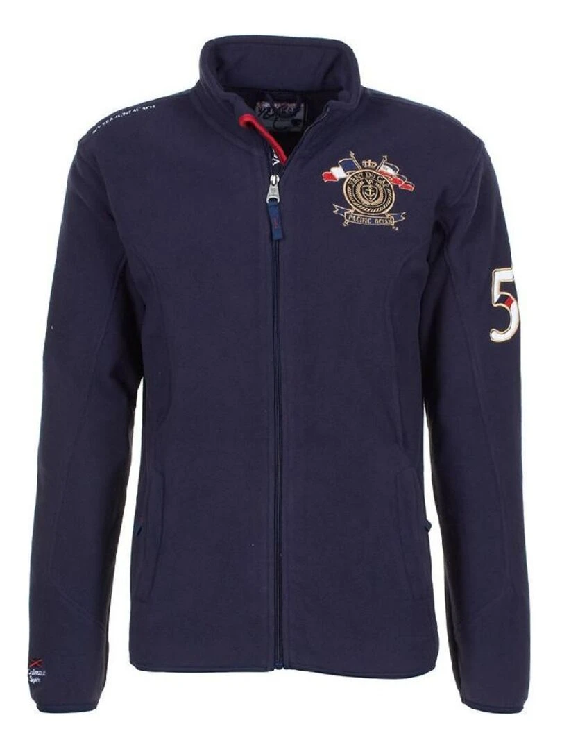 Blouson polaire garçon ECAUBIN VENT DU CAP Bleu marine