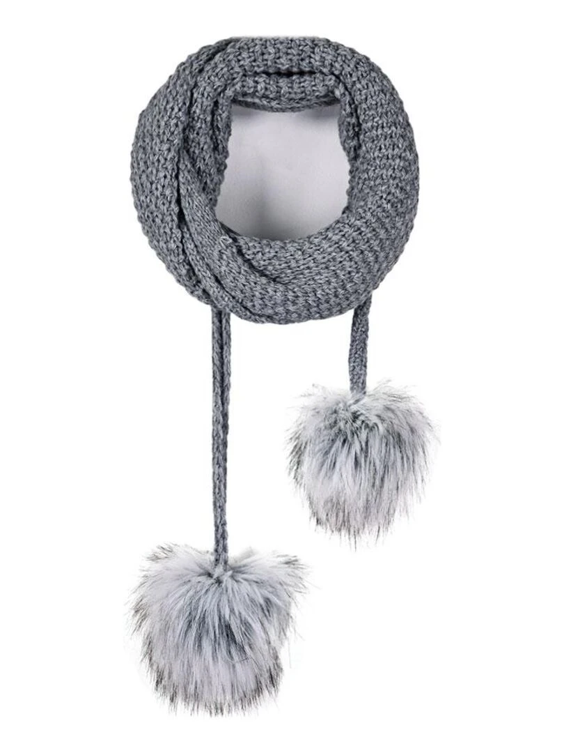 Ensemble Echarpe Bonnet Layra   Made in UE   Gris