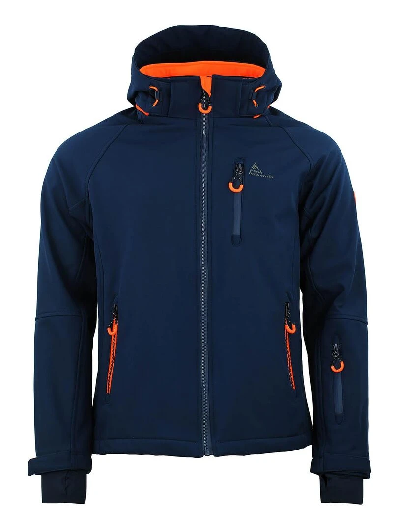 Blouson softshell homme CIMALEO PEAK MOUNTAIN Bleu marine