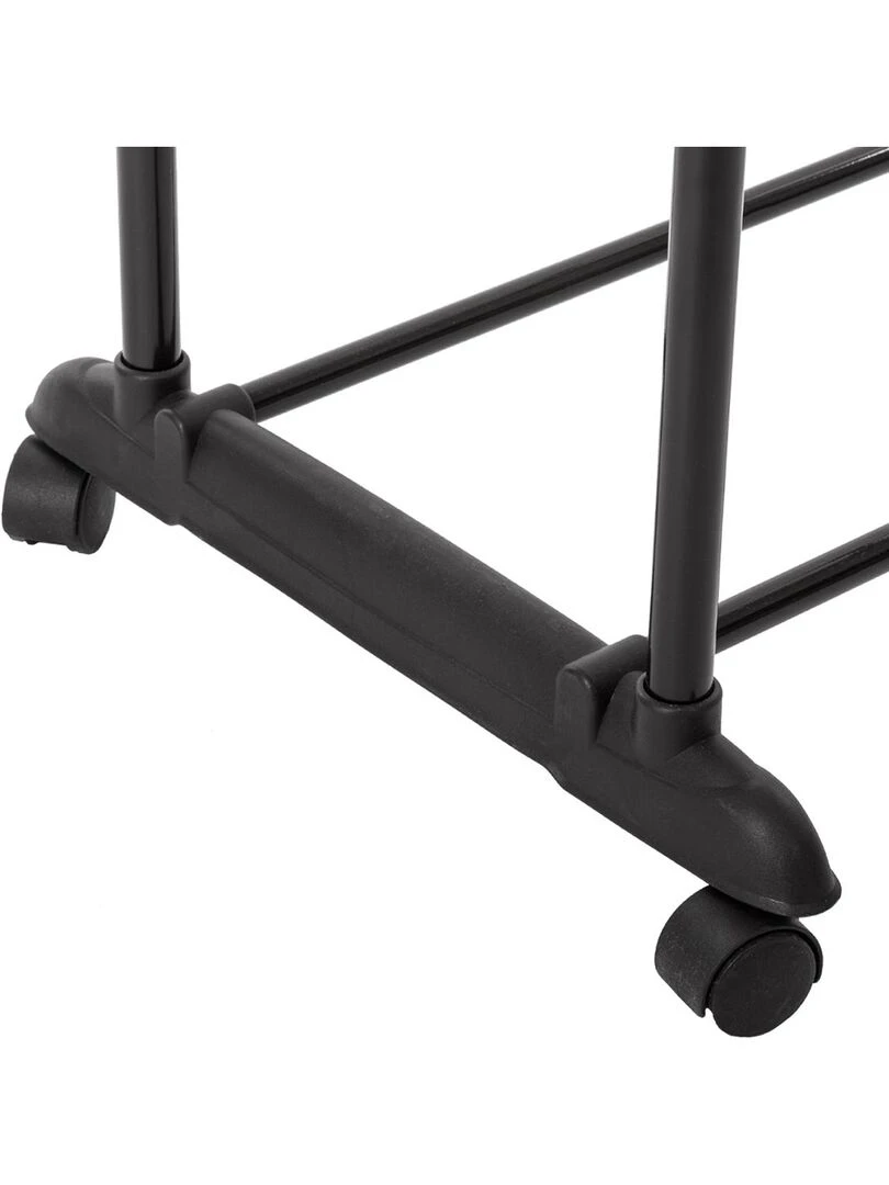 Double portant à vêtements   Noir