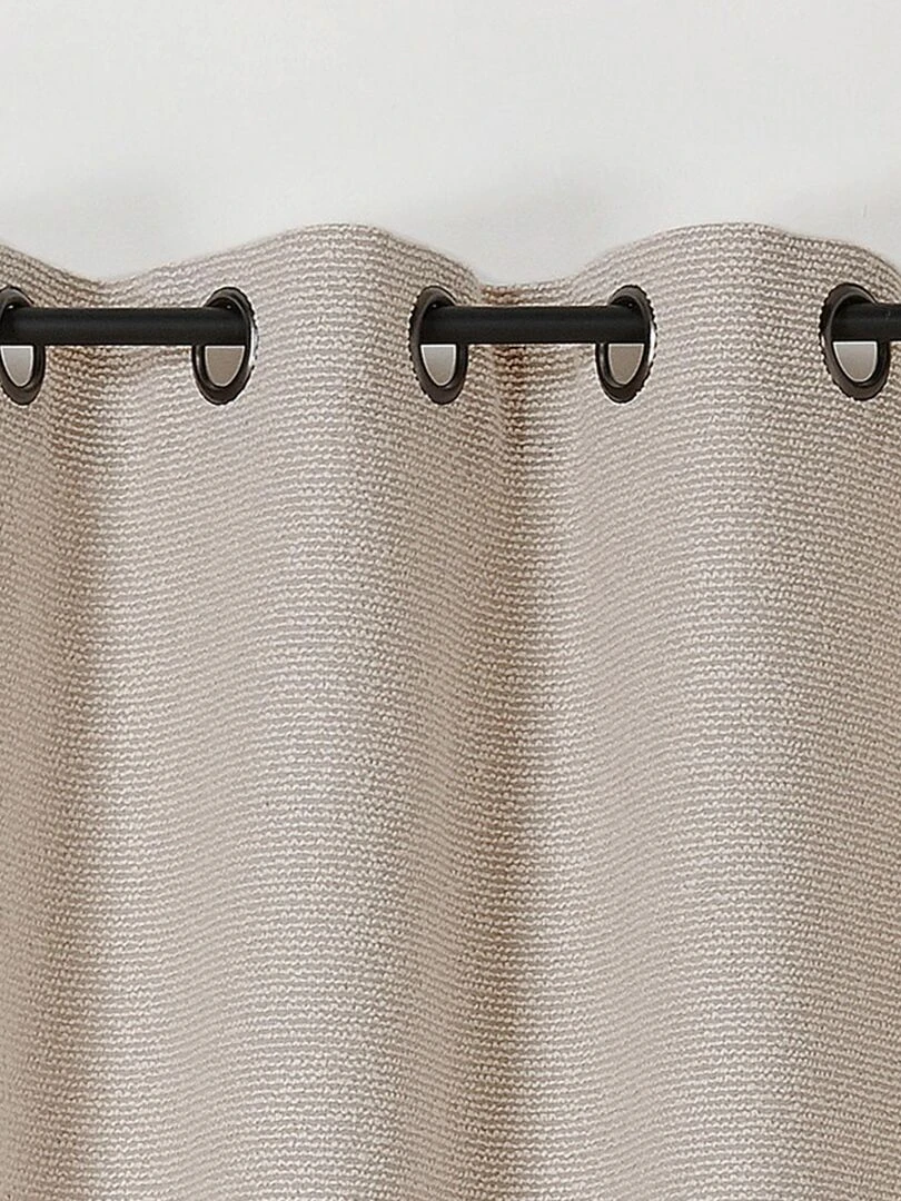 Rideau à l'aspect texturé en bouclette Beige