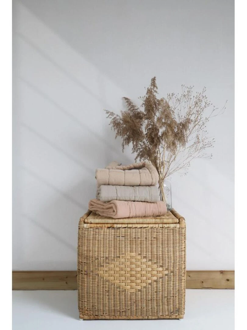 Baby Relax Tapis Coton Anna Sable Lave par Nattiot   87 x 100 cm   Beige sable