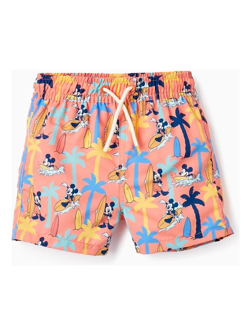 Short De Bain UPF 80 Pour Bébé Garçon 'Mickey Surfeur' MICKEY Rose