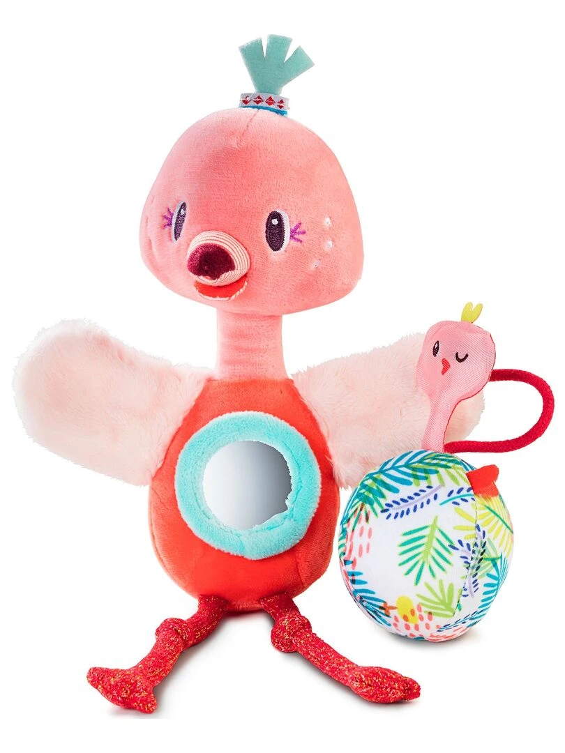 Peluche hochet Anaïs le flamant rose N/A