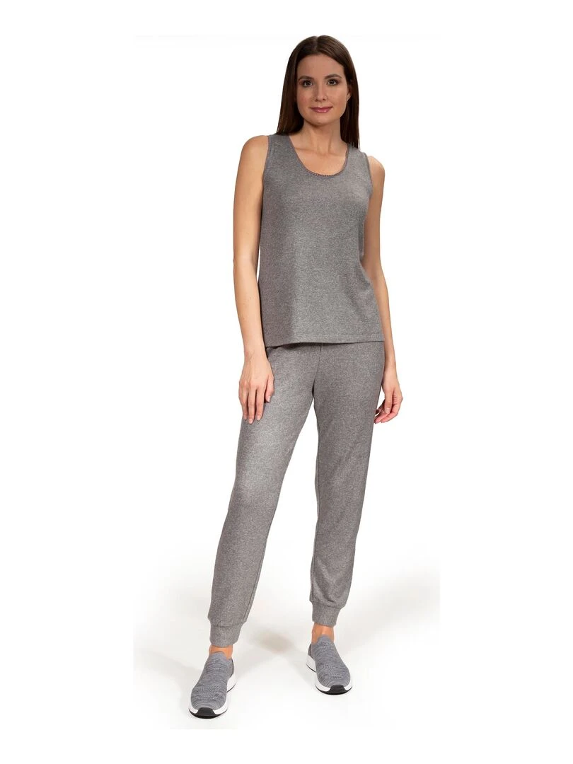 Débardeur Femme Gris chiné   Gris