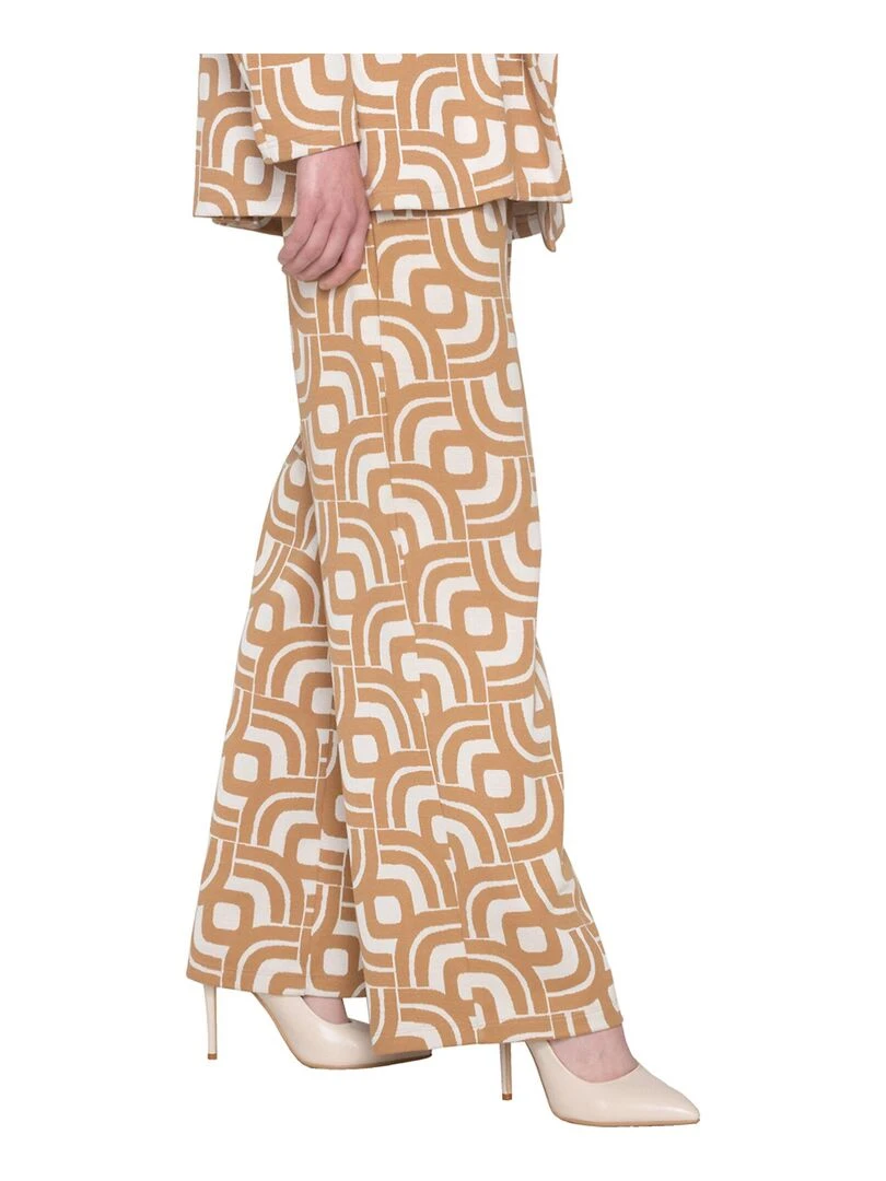 Pantalon évasé Inspired   Marron