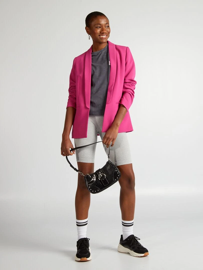 Veste blazer mi longue Rose