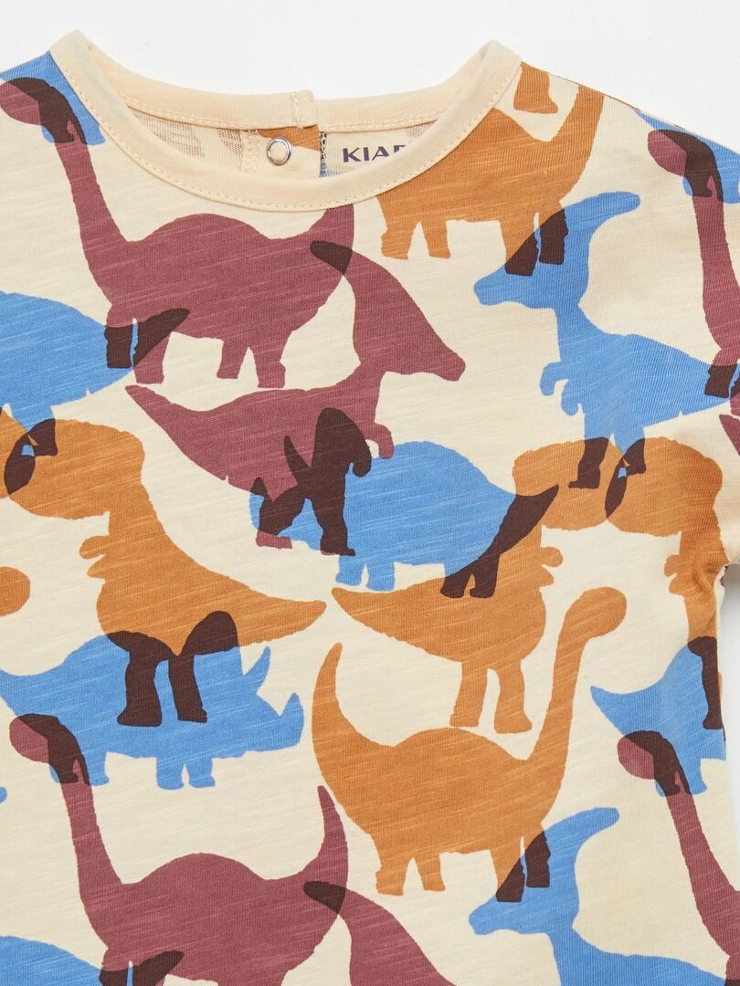 T shirt à manches courtes imprimé Multicolore