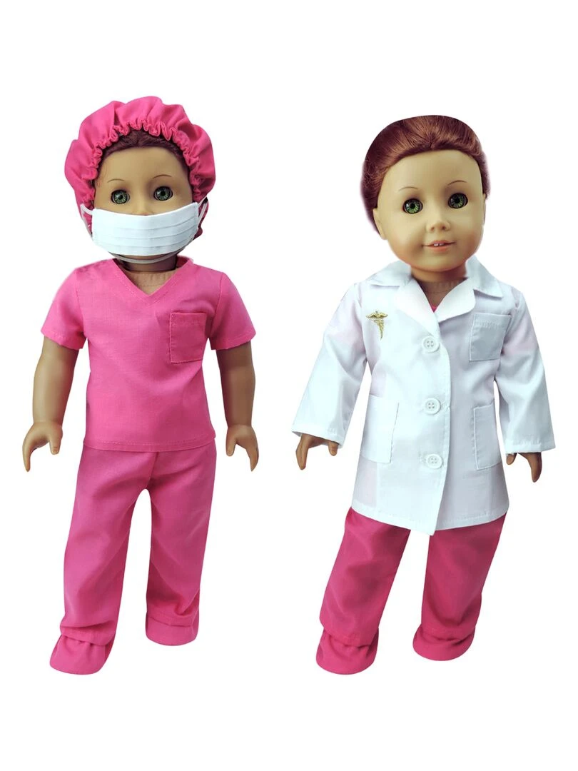 Sophia's 18" Poupee Lot de vêtements de médecin et de veste de laboratoire N/A