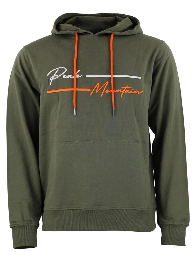Sweat à capuche homme CODEK PEAK MOUNTAIN Kaki