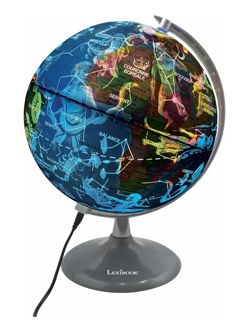 Globe Jour Et Nuit Lumineux – S’illumine Avec La Carte Des Constellations   N/A