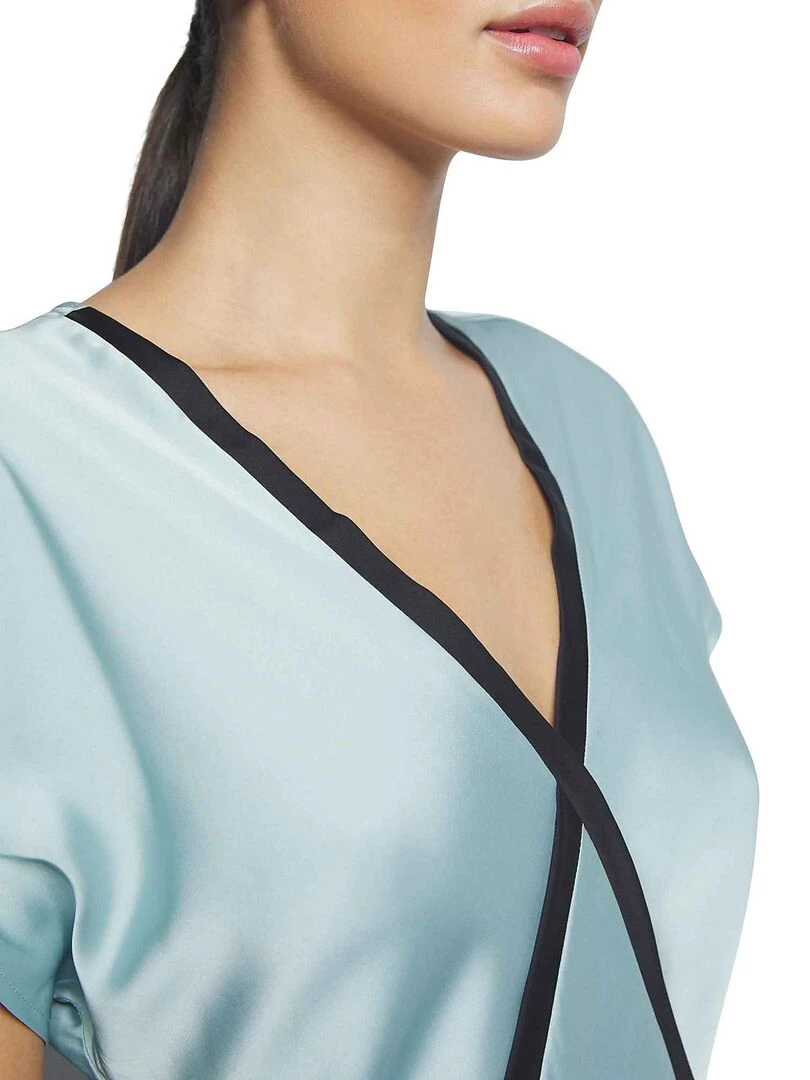 Chemise de nuit manches courtes Satin   Vert
