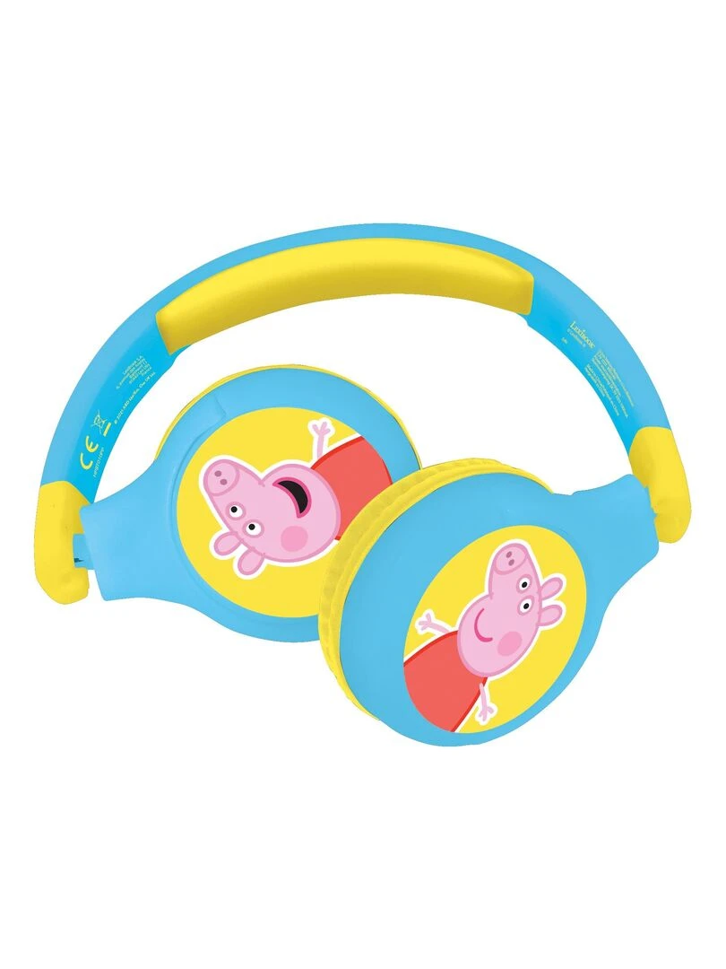 Casque 2 En 1 Peppa Pig Bluetooth® Et Filaire Pliable Pour Enfants Avec Limitation De Son N/A
