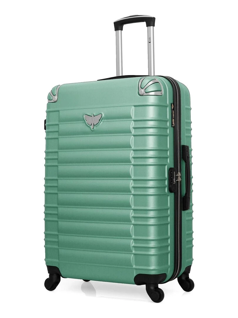 LPB LUGGAGE VALISE GRAND FORMAT ABS GIULIA 4 ROUES 75 CM Vert d'eau