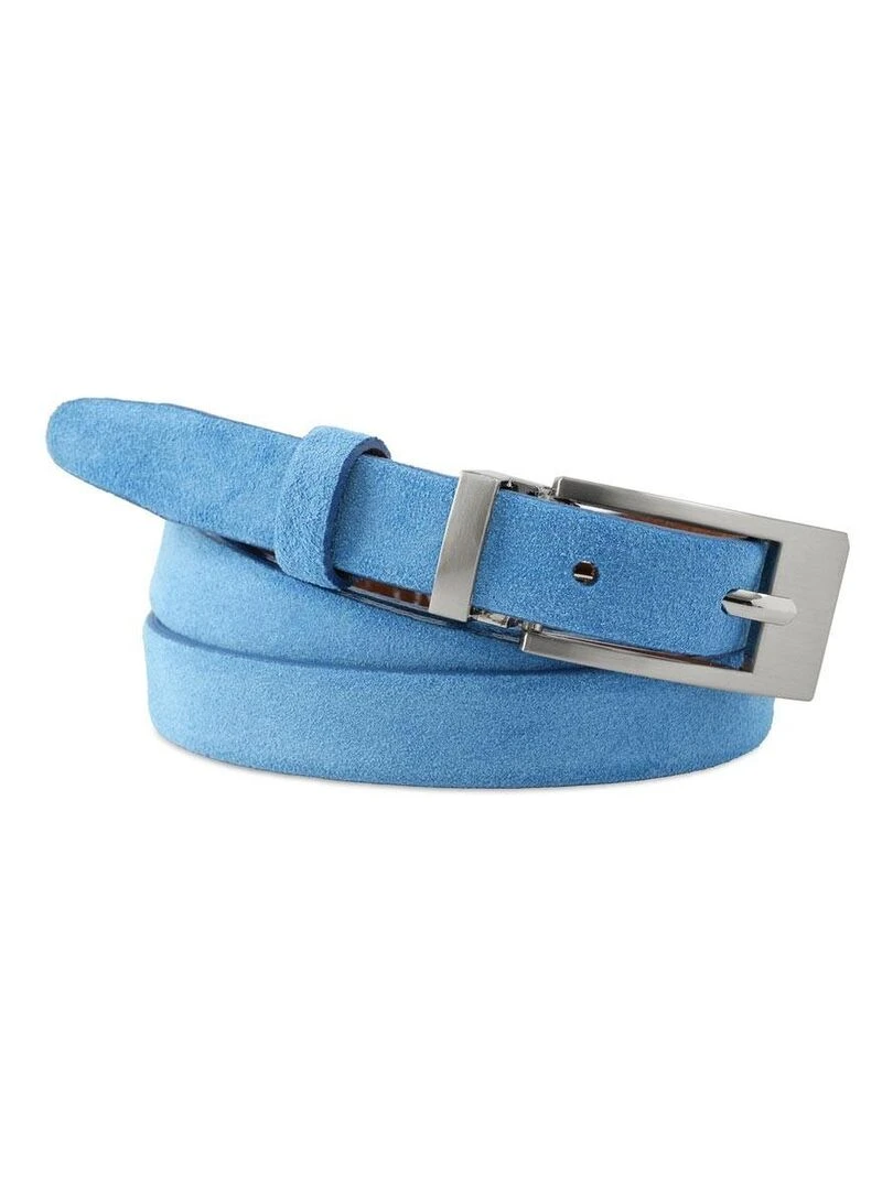 Ceinture Plein Cuir suédine Celina Fabrication UE Bleu