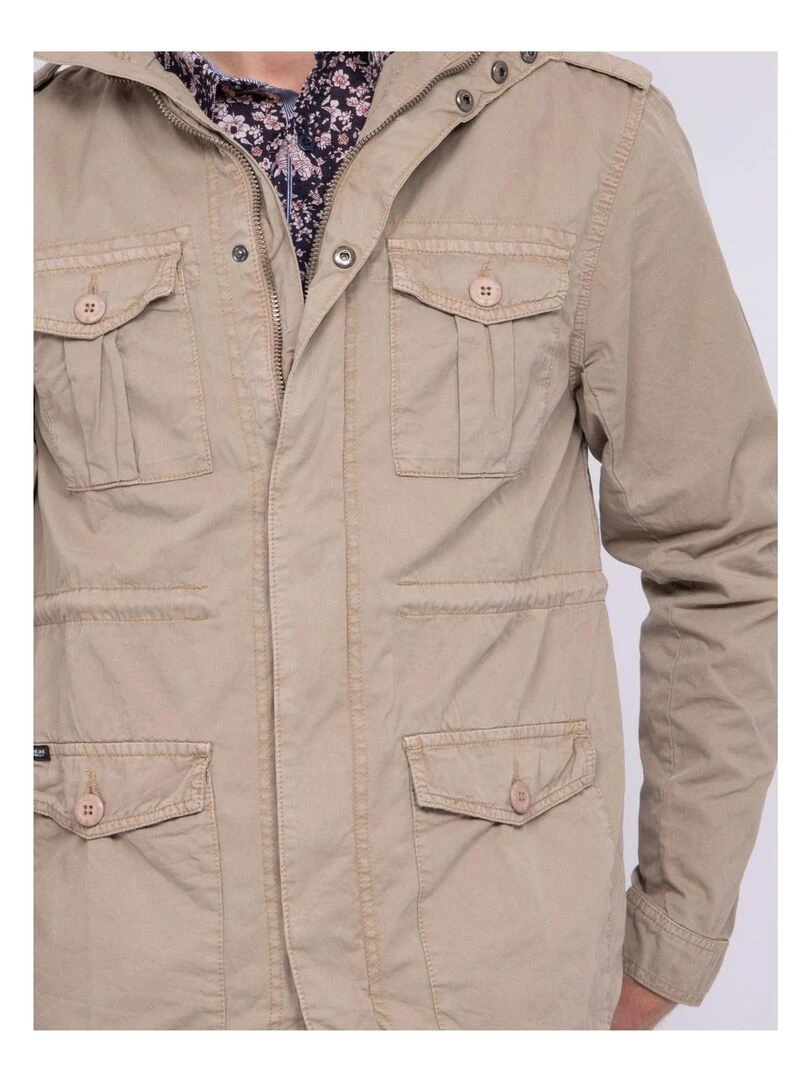 Veste saharienne ZUSTAVE   Beige