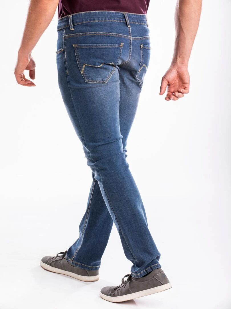 Jeans RL80 Fibreflex® brossé coupe droite ajustée 'Rica Lewis'   Bleu