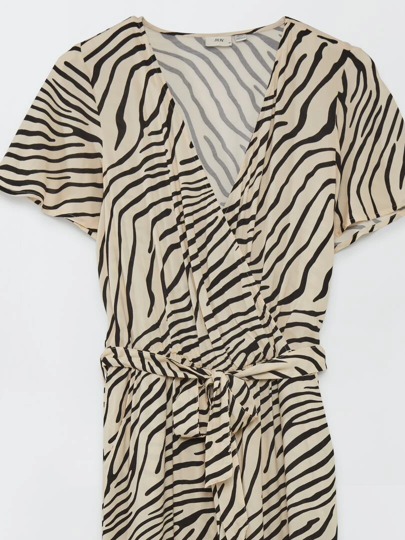 Combinaison longue imprimée JDY Tall Noir/beige