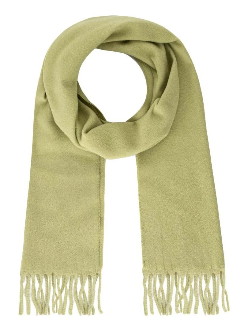 Echarpe Lambwool Fabriqué en France Vert anis