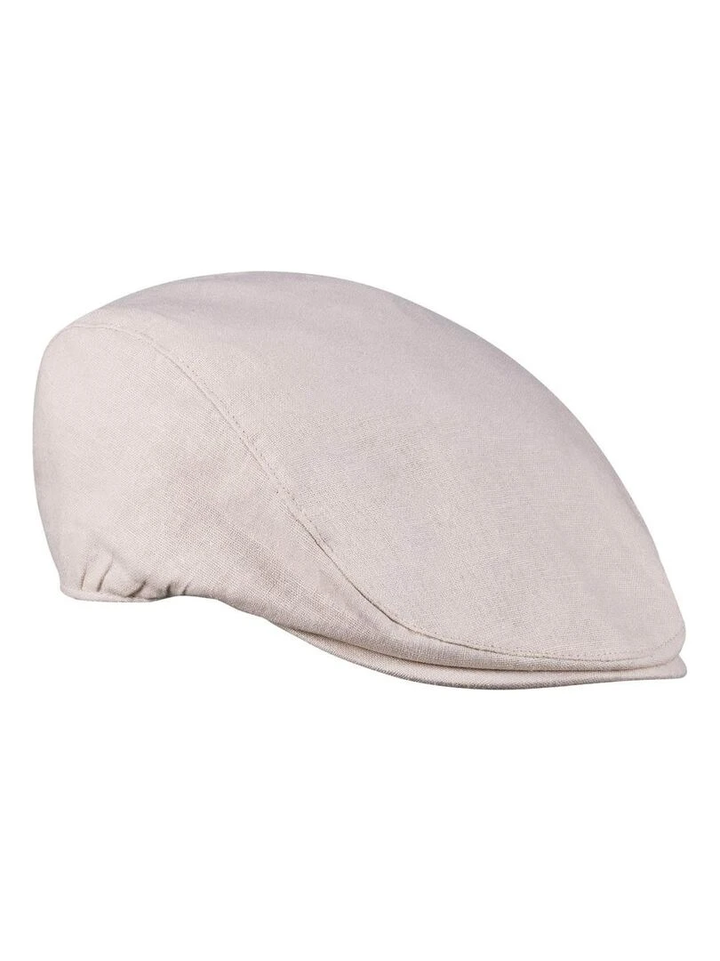 Casquette Plate Lin Coton Olmo Beige